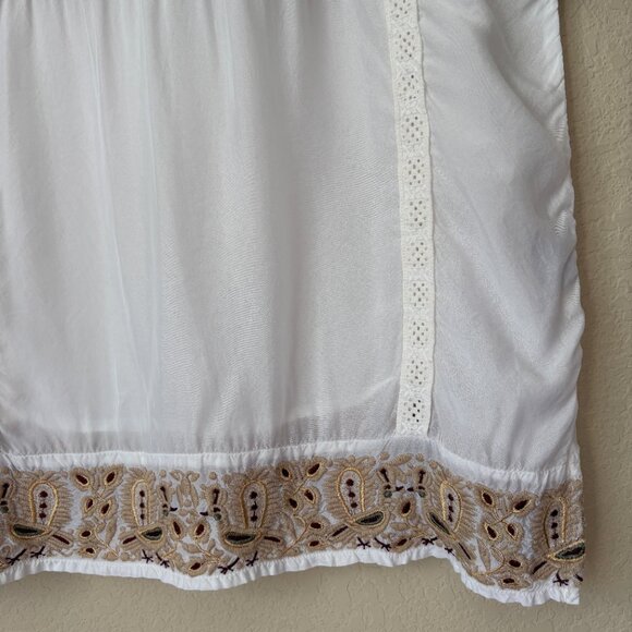 Johnny Was Biya Bird Embroidered Boho Blouse Top - Picture 8 of 14